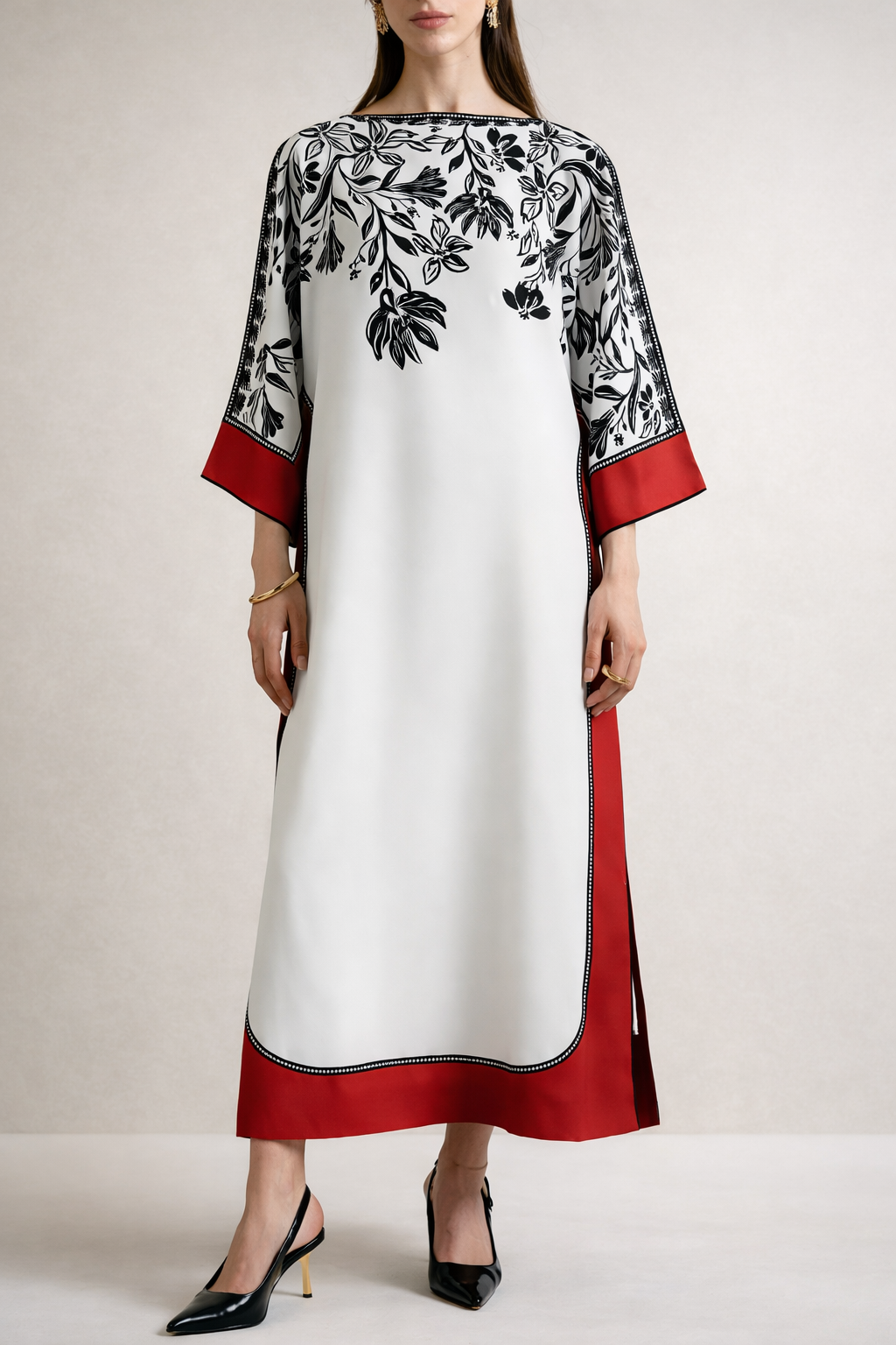 2 Pcs Women's Stitched Lawn Printed Shirt And Trouser