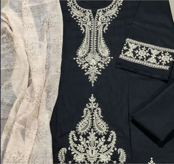 Traditional Embroidered Lawn Suit