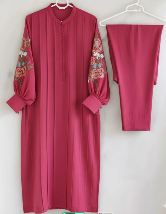 Magenta Linen 2-Piece Suit